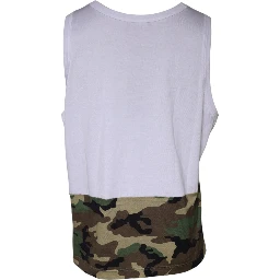 White Camouflage Tank Sleeveless T-shirt