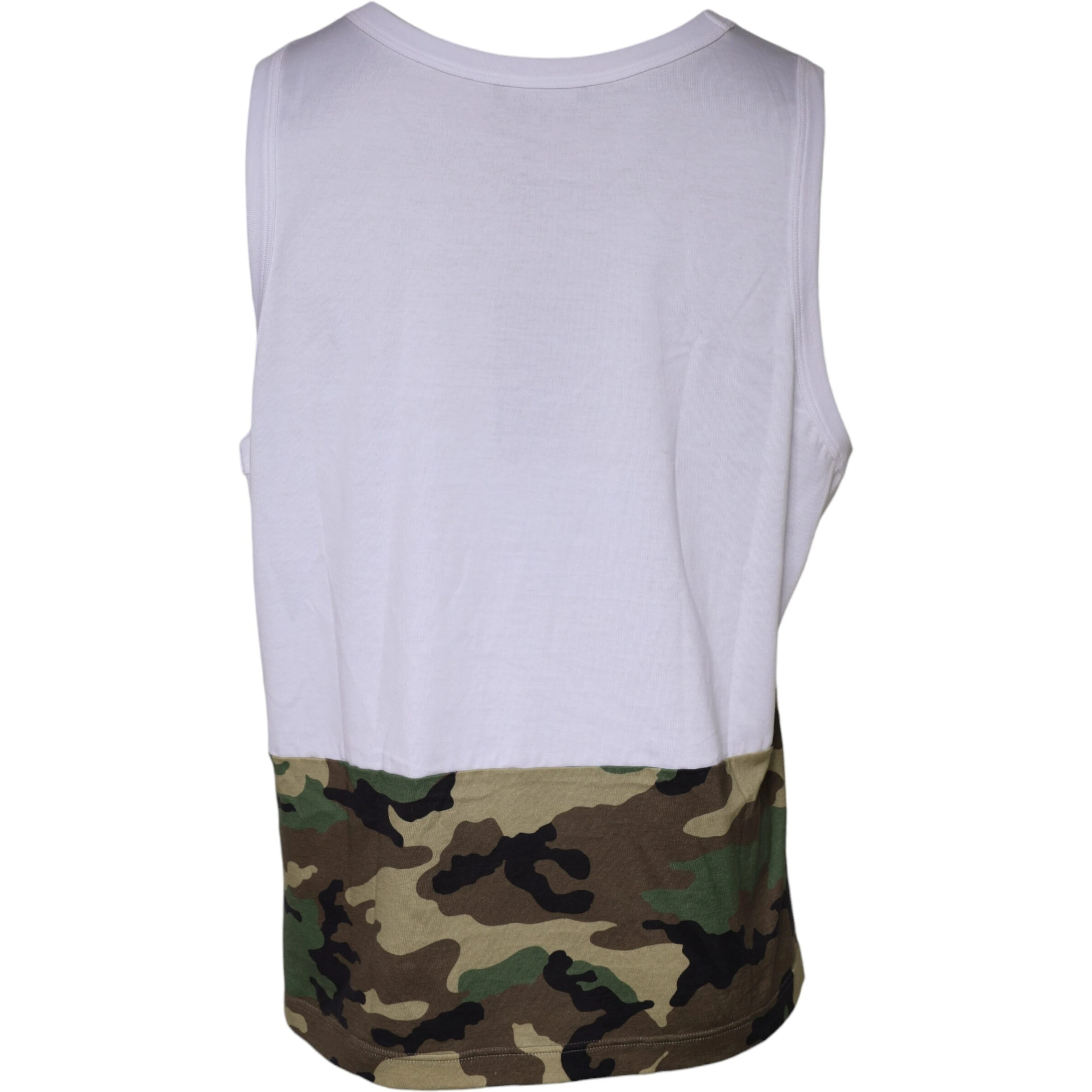 White Camouflage Tank Sleeveless T-shirt