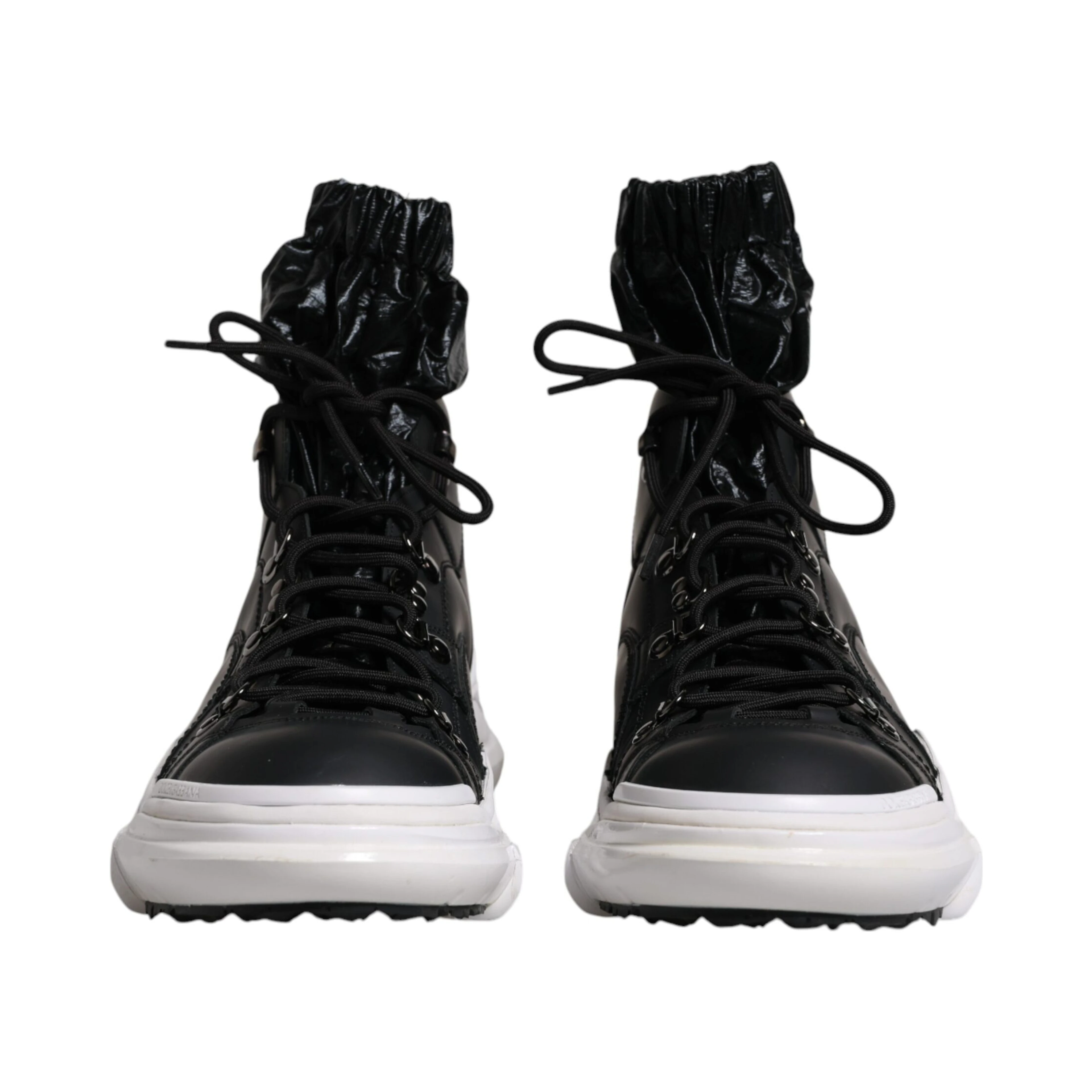 Black Nylon Galileo High Top Sneakers Shoes