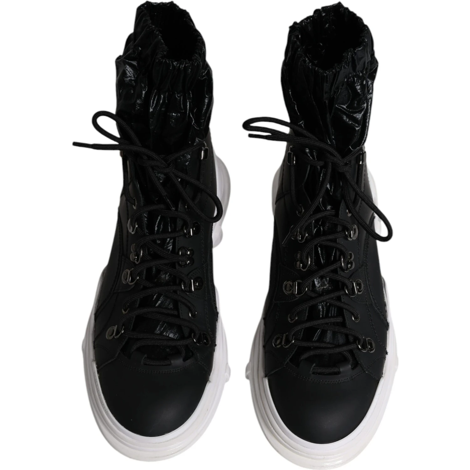 Black Nylon Galileo High Top Sneakers Shoes