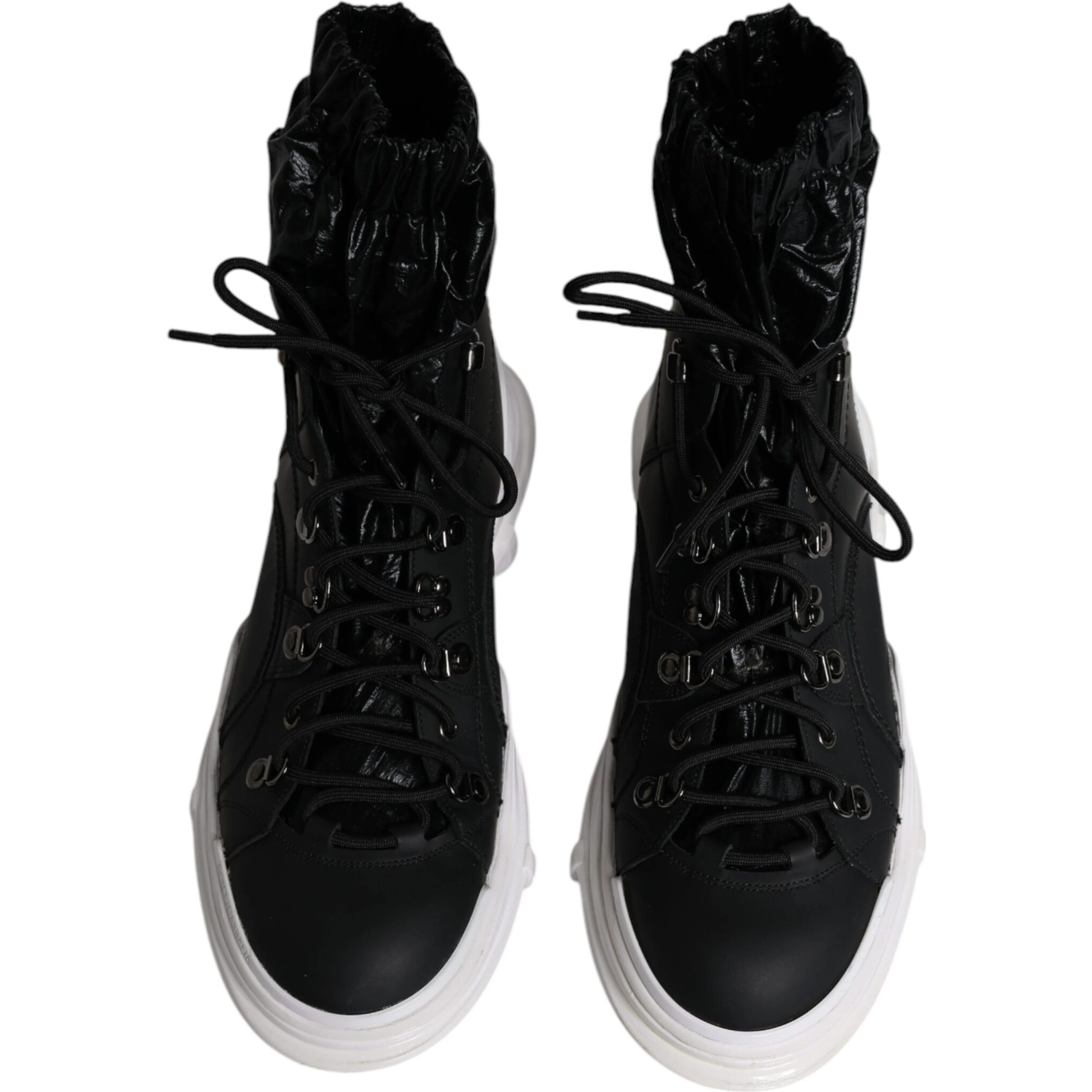 Black Nylon Galileo High Top Sneakers Shoes