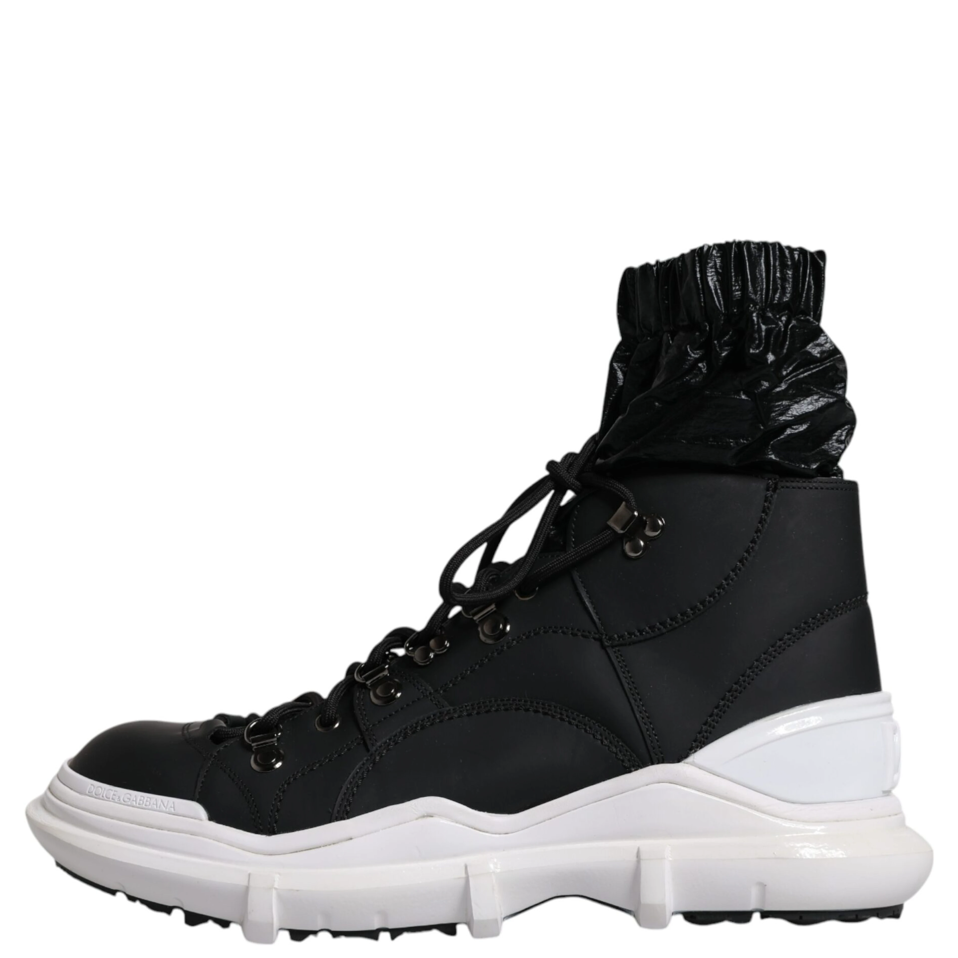 Black Nylon Galileo High Top Sneakers Shoes