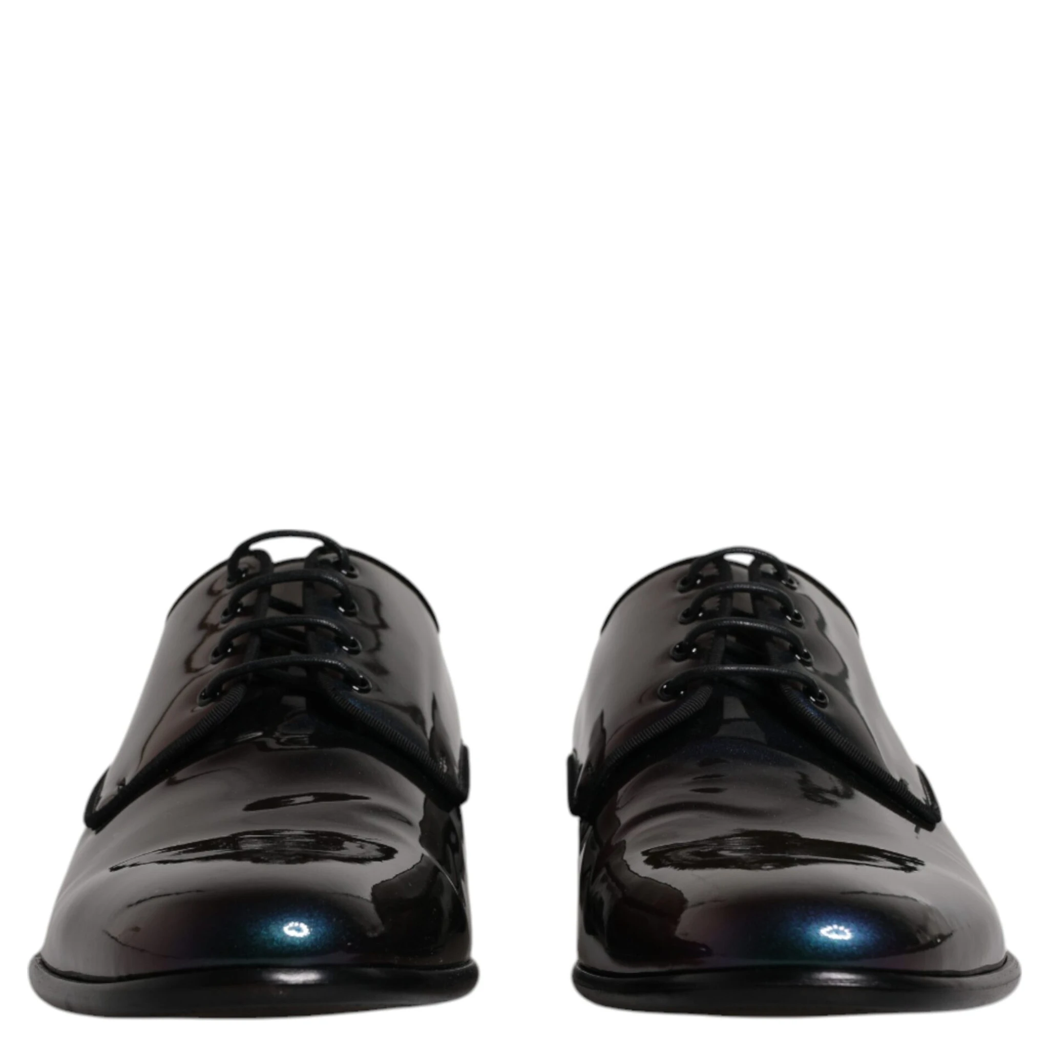 Peacock Patent Leather Derby Men Dress Shoes