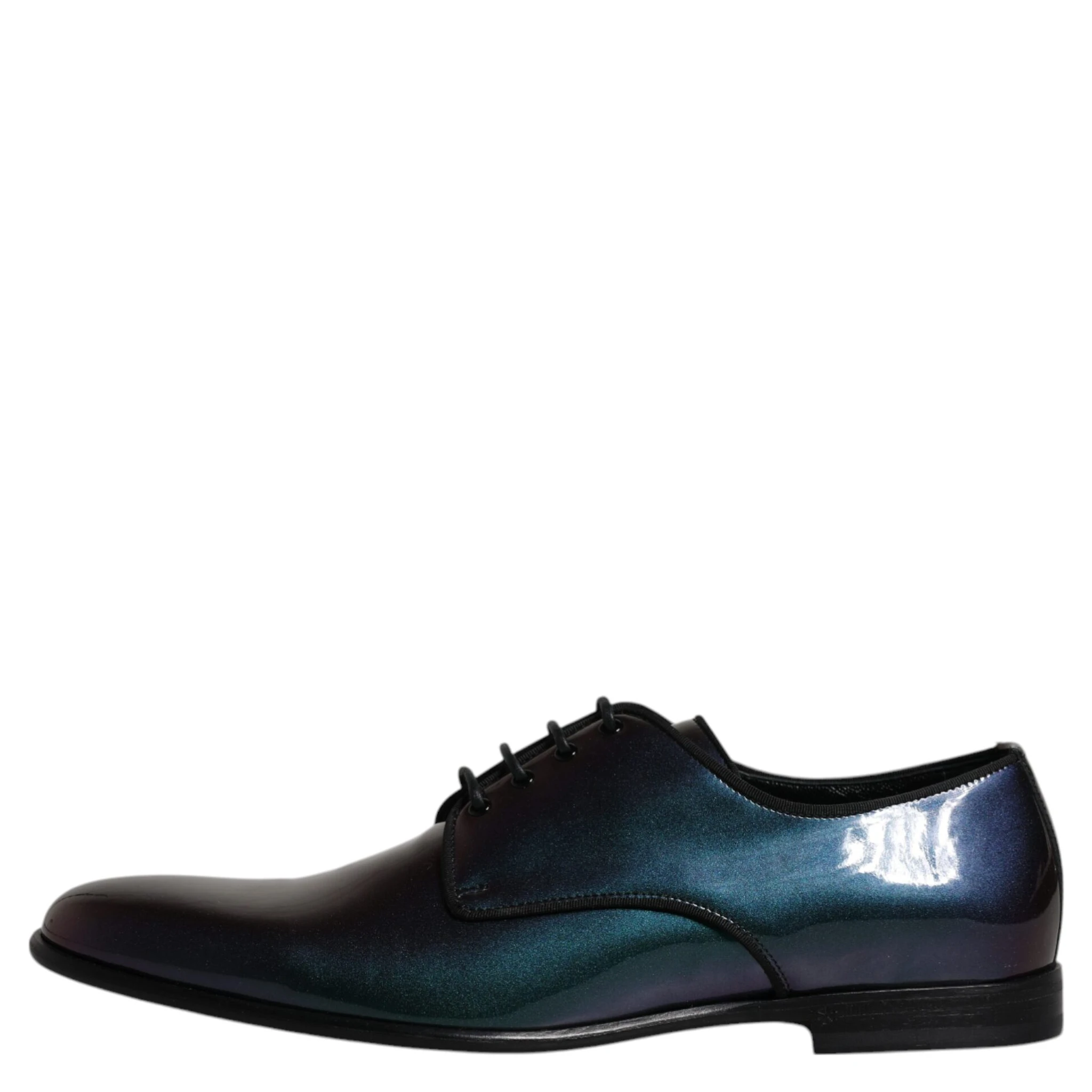 Peacock Patent Leather Derby Men Dress Shoes