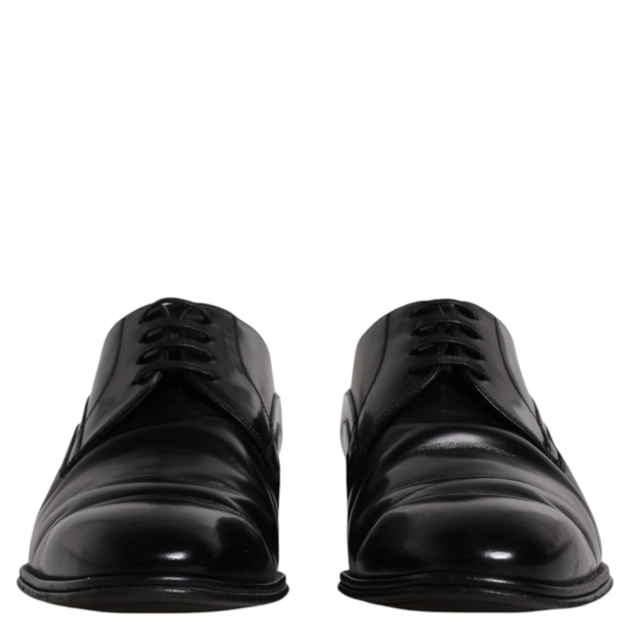 Black Leather Derby Formal Men Dress Shoes