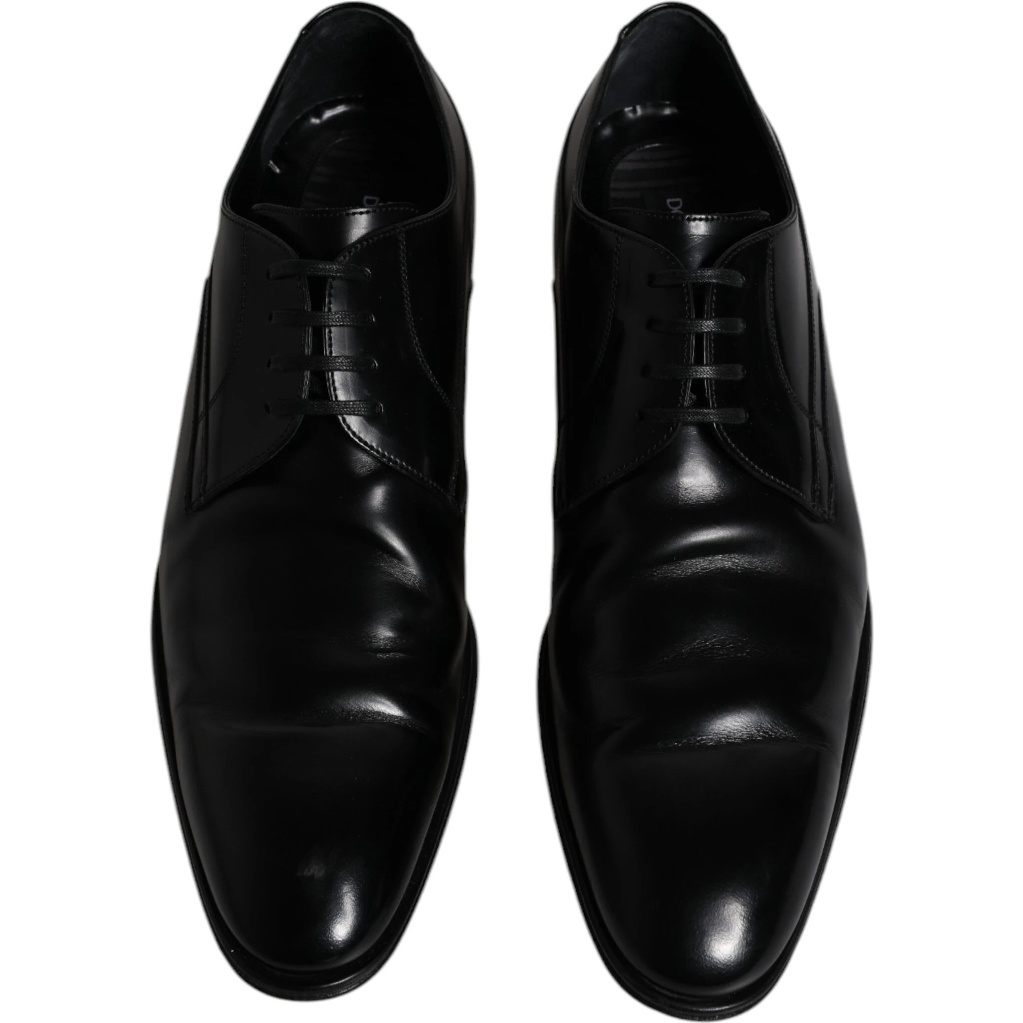 Black Leather Derby Formal Men Dress Shoes