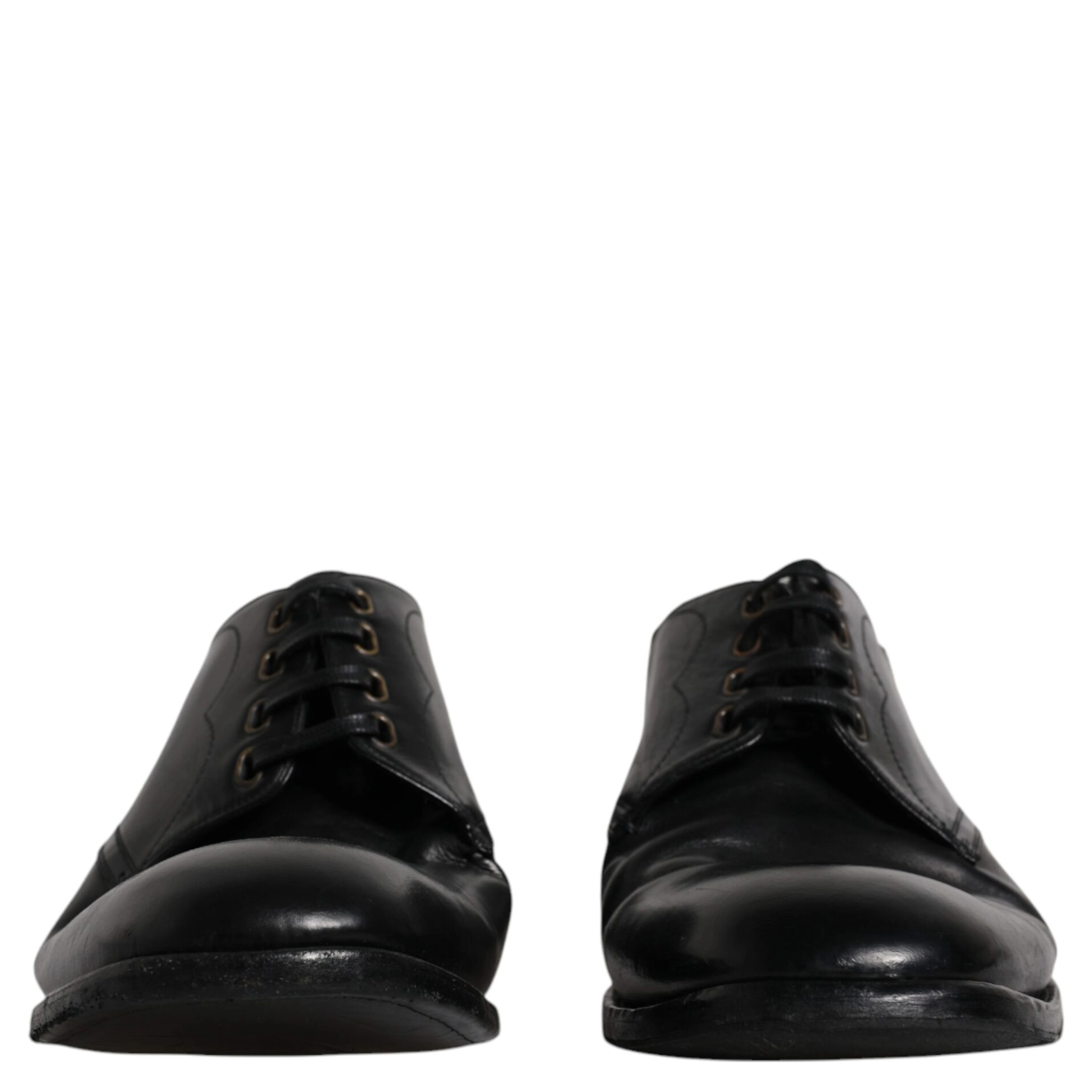 Black Leather Derby Formal Men Dress Shoes
