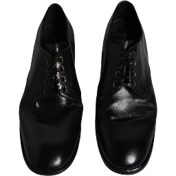 Black Leather Derby Formal Men Dress Shoes