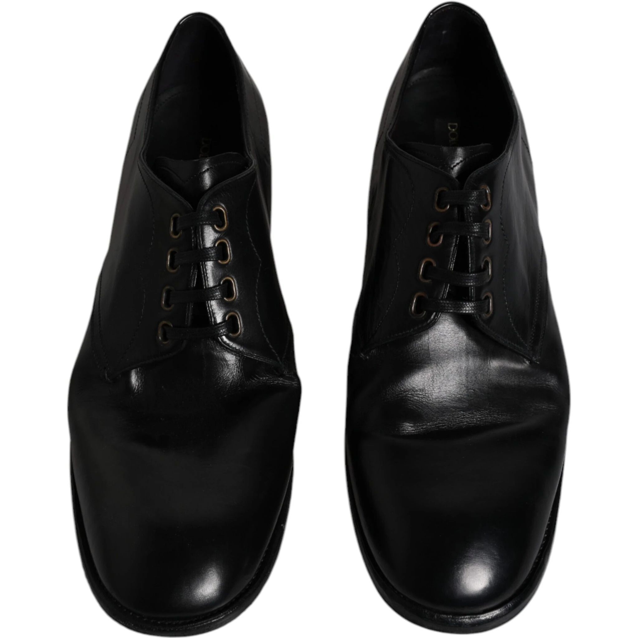 Black Leather Derby Formal Men Dress Shoes