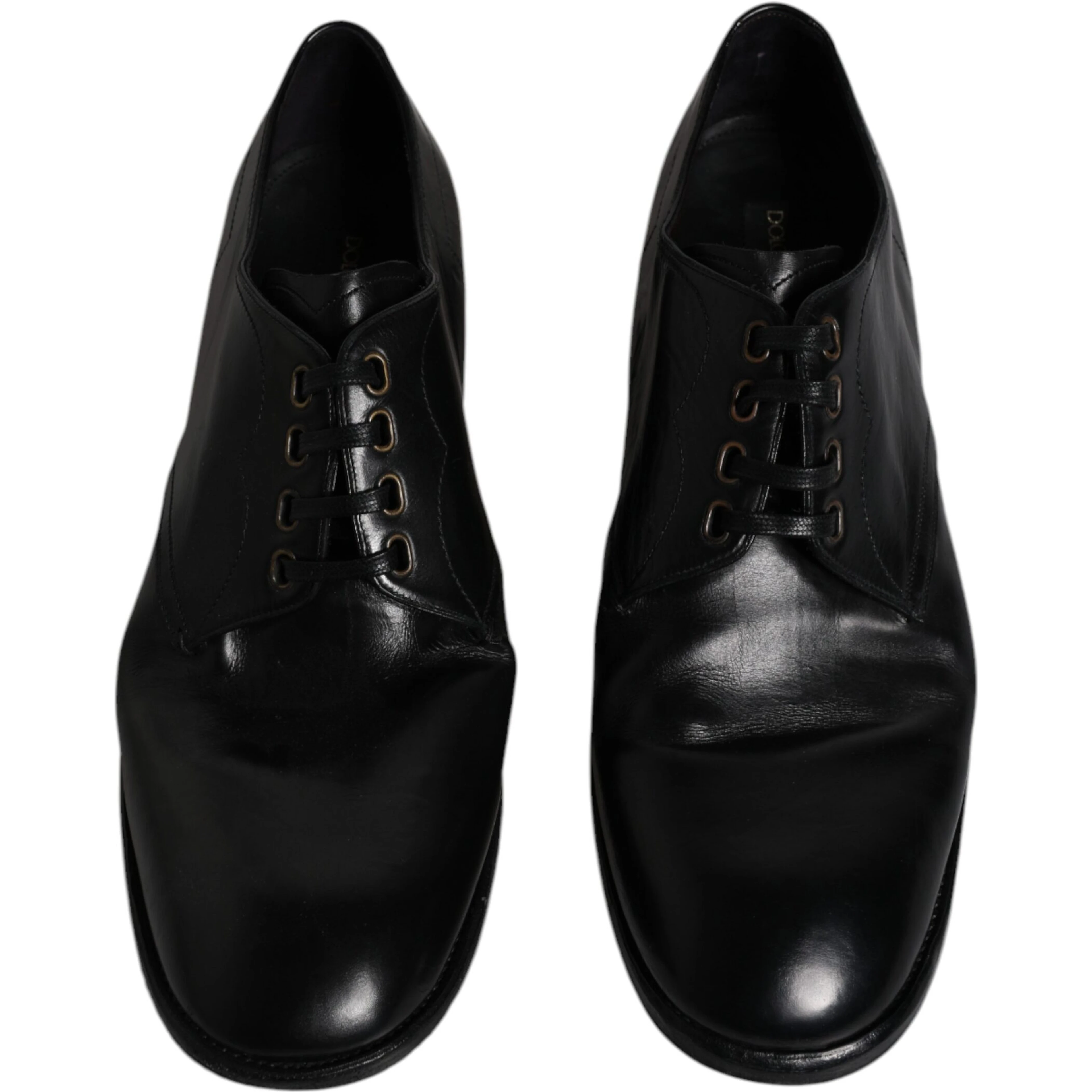 Black Leather Derby Formal Men Dress Shoes