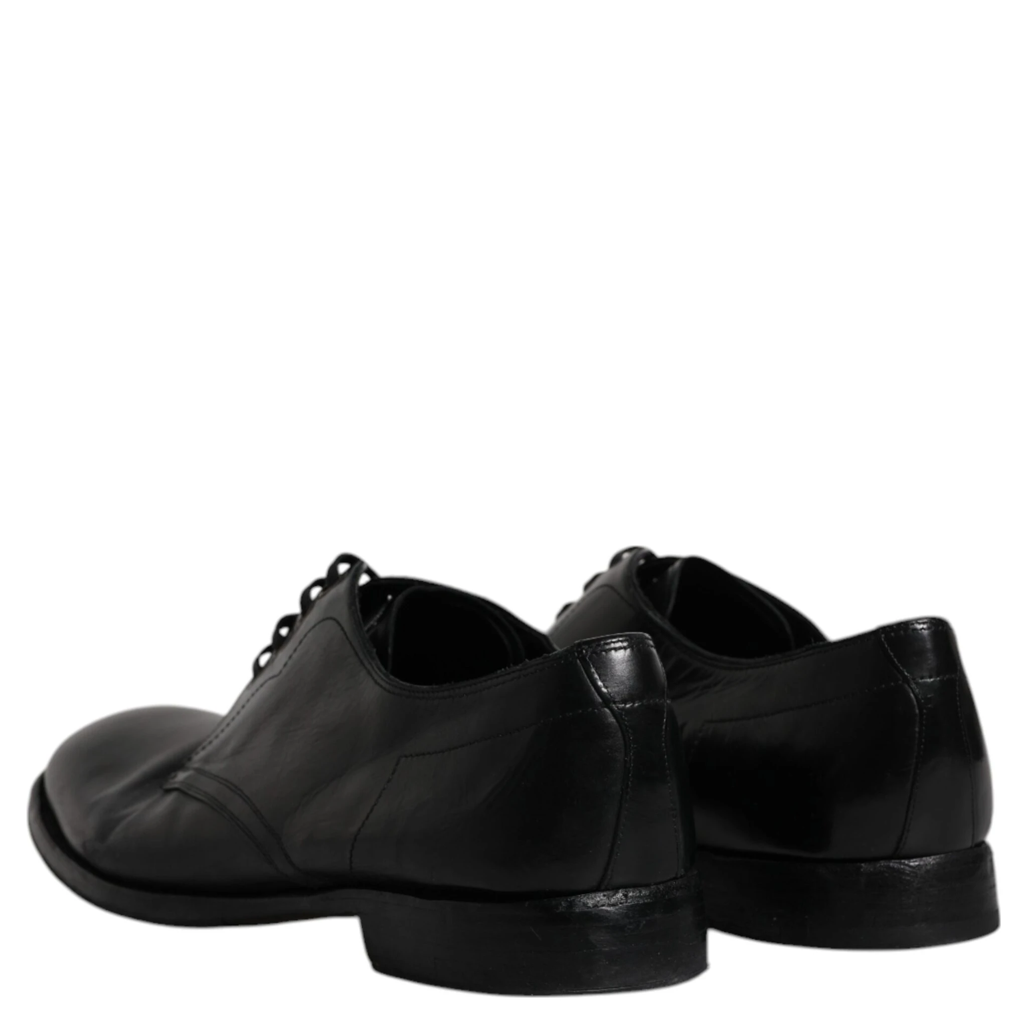 Black Leather Derby Formal Men Dress Shoes