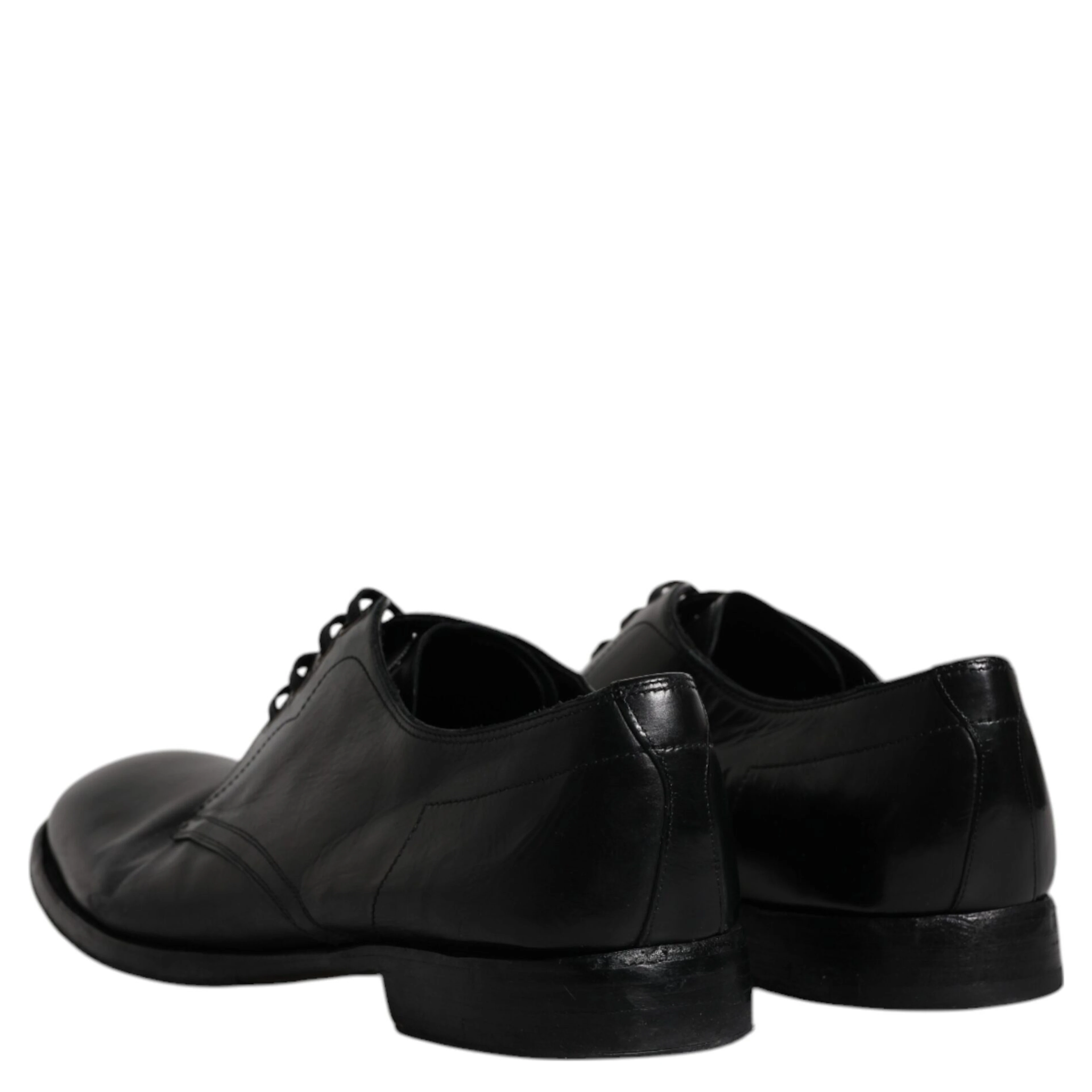 Black Leather Derby Formal Men Dress Shoes