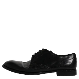 Black Leather Derby Formal Men Dress Shoes