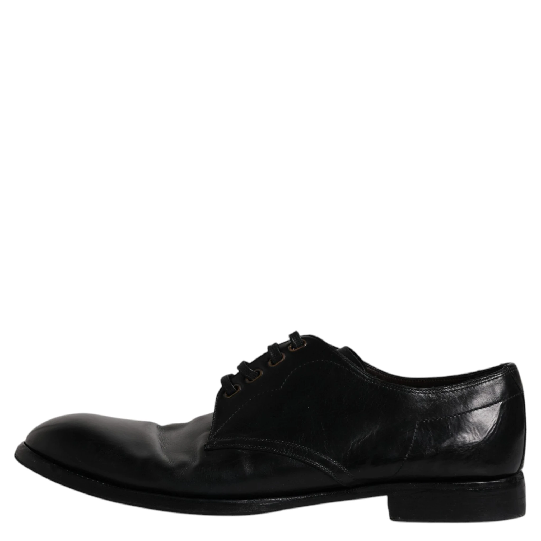 Black Leather Derby Formal Men Dress Shoes