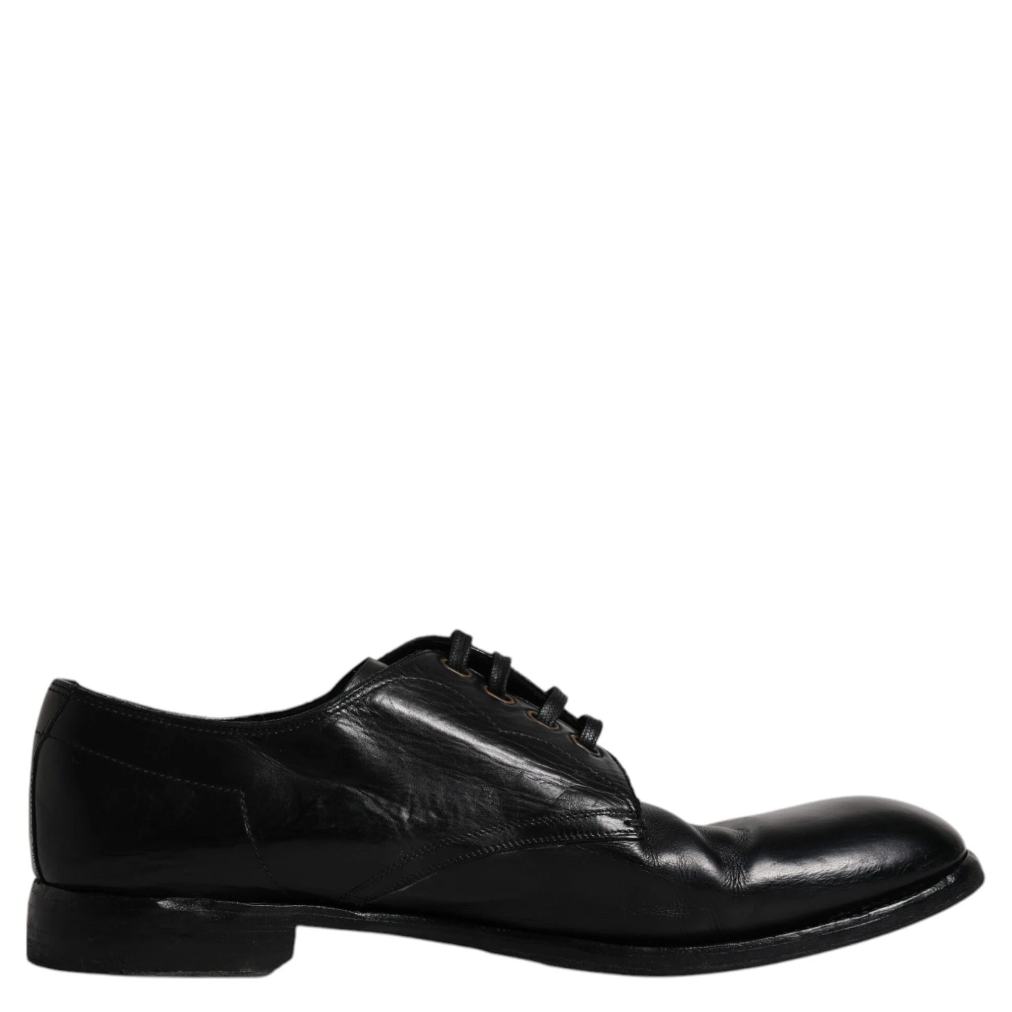 Black Leather Derby Formal Men Dress Shoes