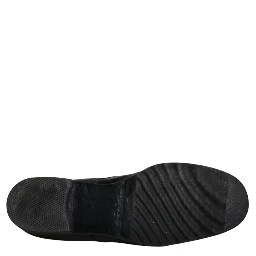 Black Leather Derby Formal Men Dress Shoes