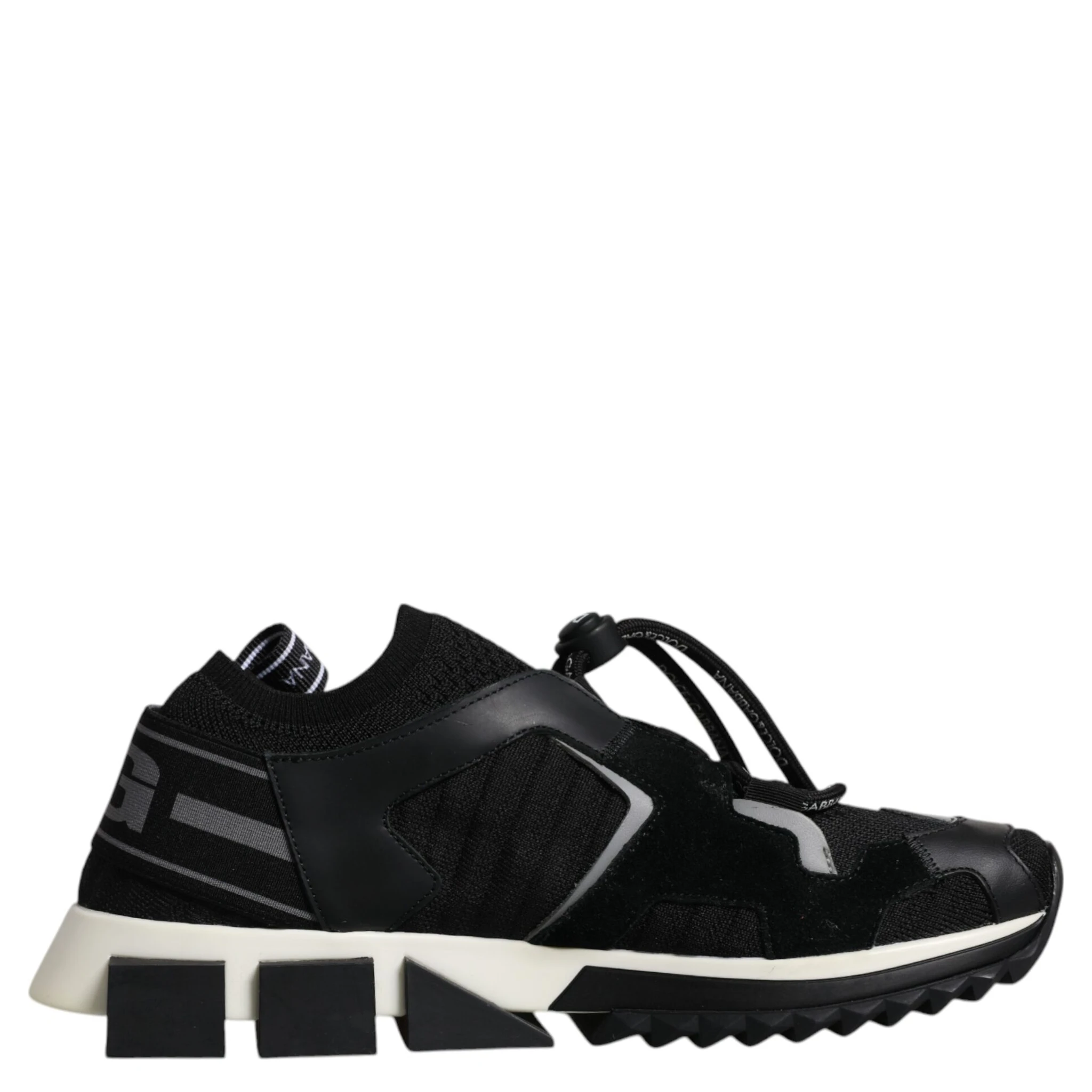 Black White Logo Sorrento Mens Sneakers Shoes