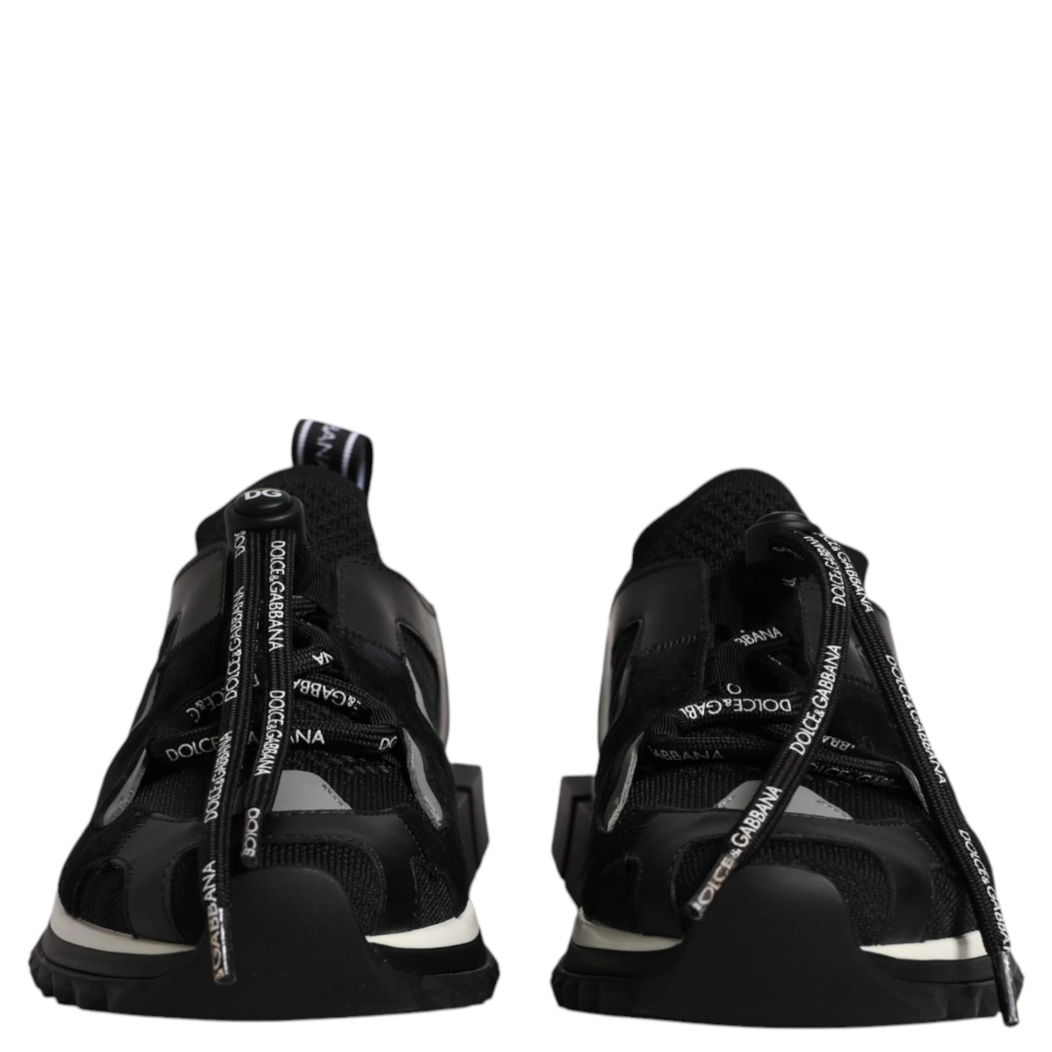Black White Logo Sorrento Mens Sneakers Shoes
