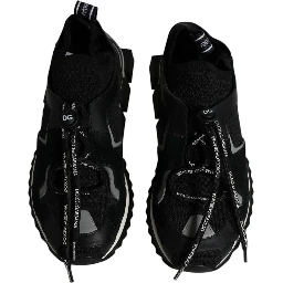 Black White Logo Sorrento Mens Sneakers Shoes