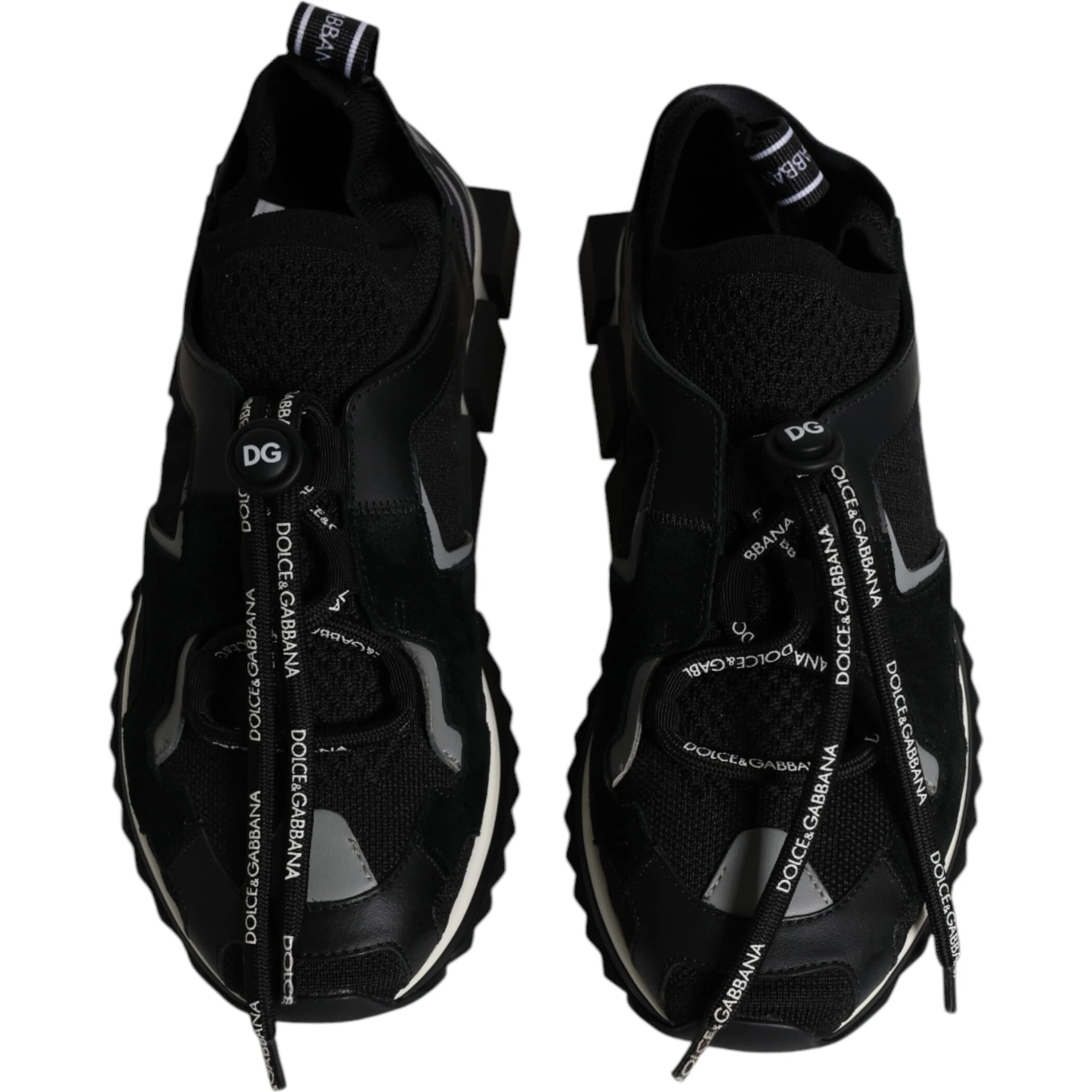 Black White Logo Sorrento Mens Sneakers Shoes