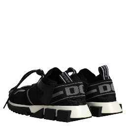 Black White Logo Sorrento Mens Sneakers Shoes