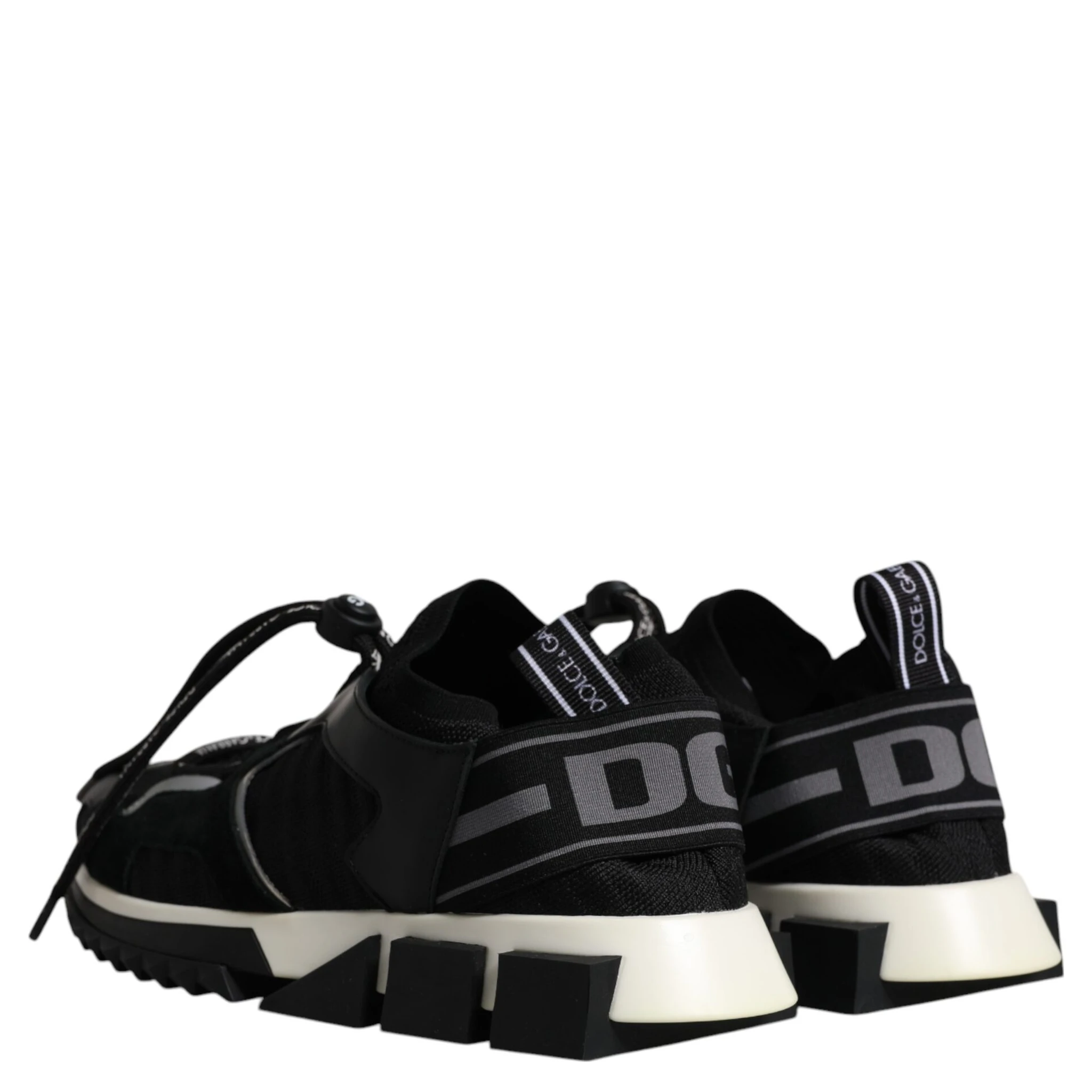 Black White Logo Sorrento Mens Sneakers Shoes