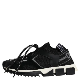 Black White Logo Sorrento Mens Sneakers Shoes