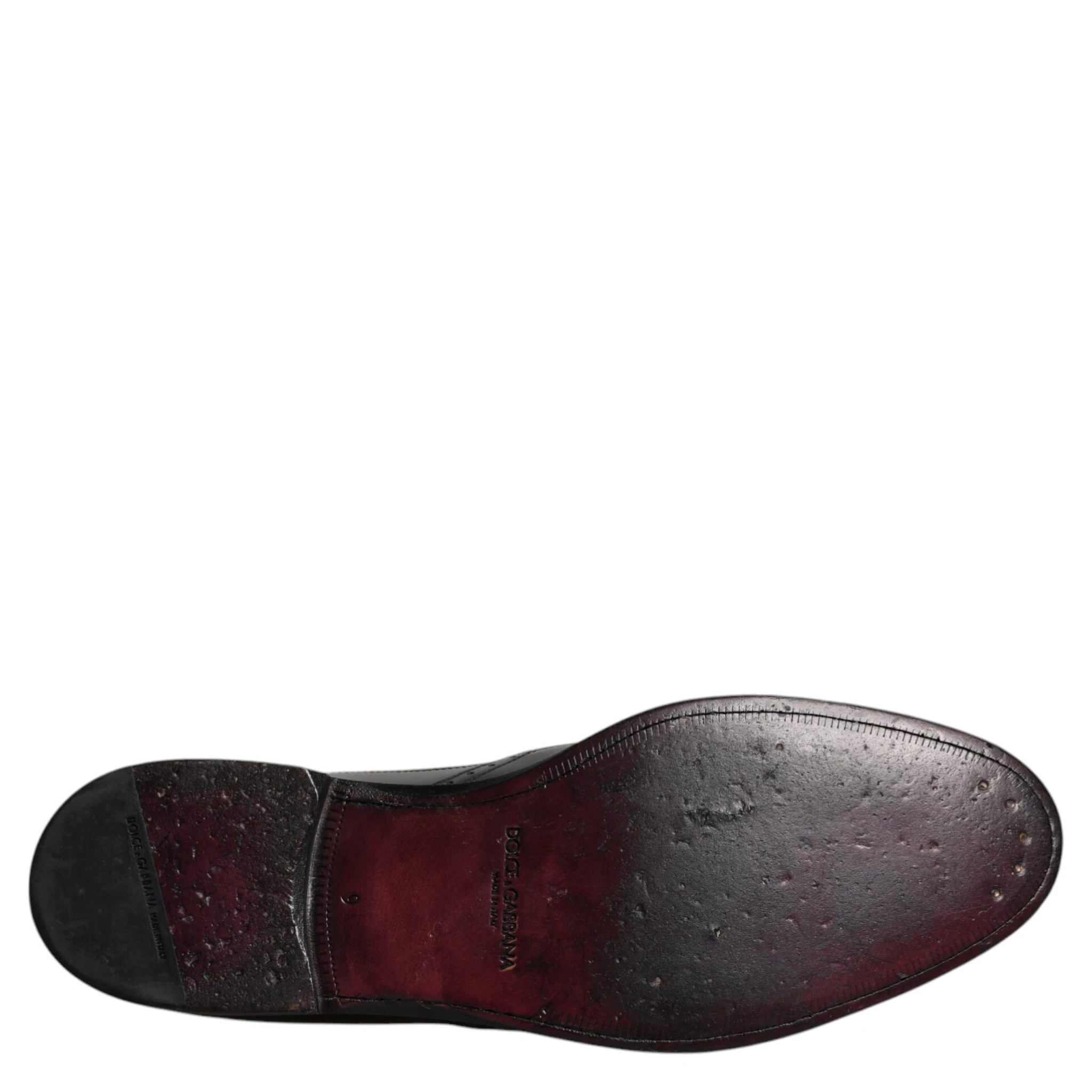 Black Leather Derby Wingtip Formal Shoes