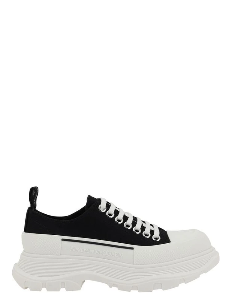 Black Rubber Chunky Sneakers