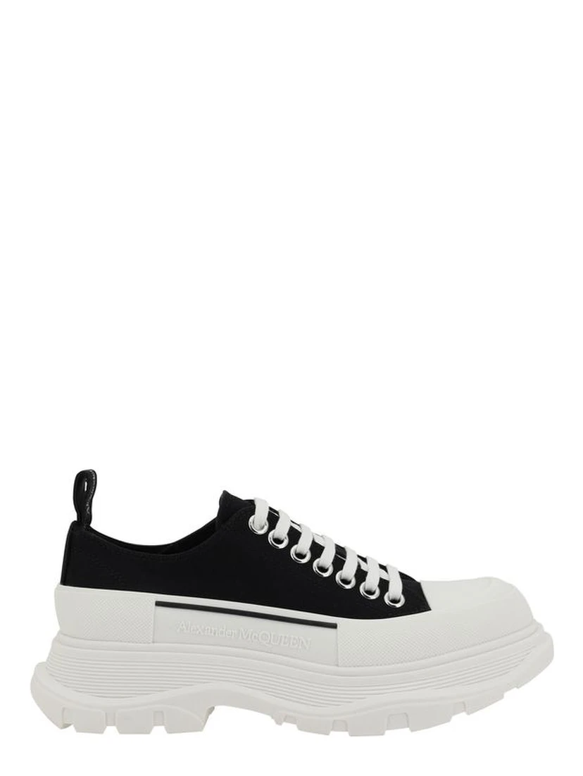 Black Rubber Chunky Sneakers