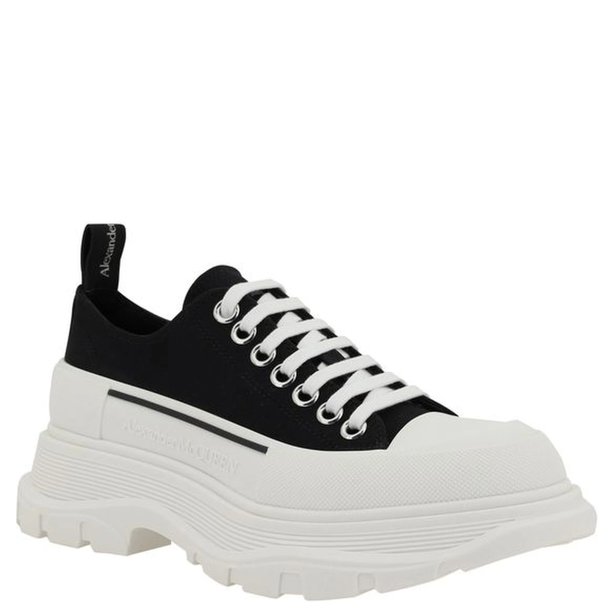 Black Rubber Chunky Sneakers