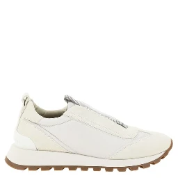 White Rubber Low Top Sneakers