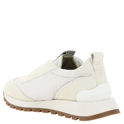 White Rubber Low Top Sneakers