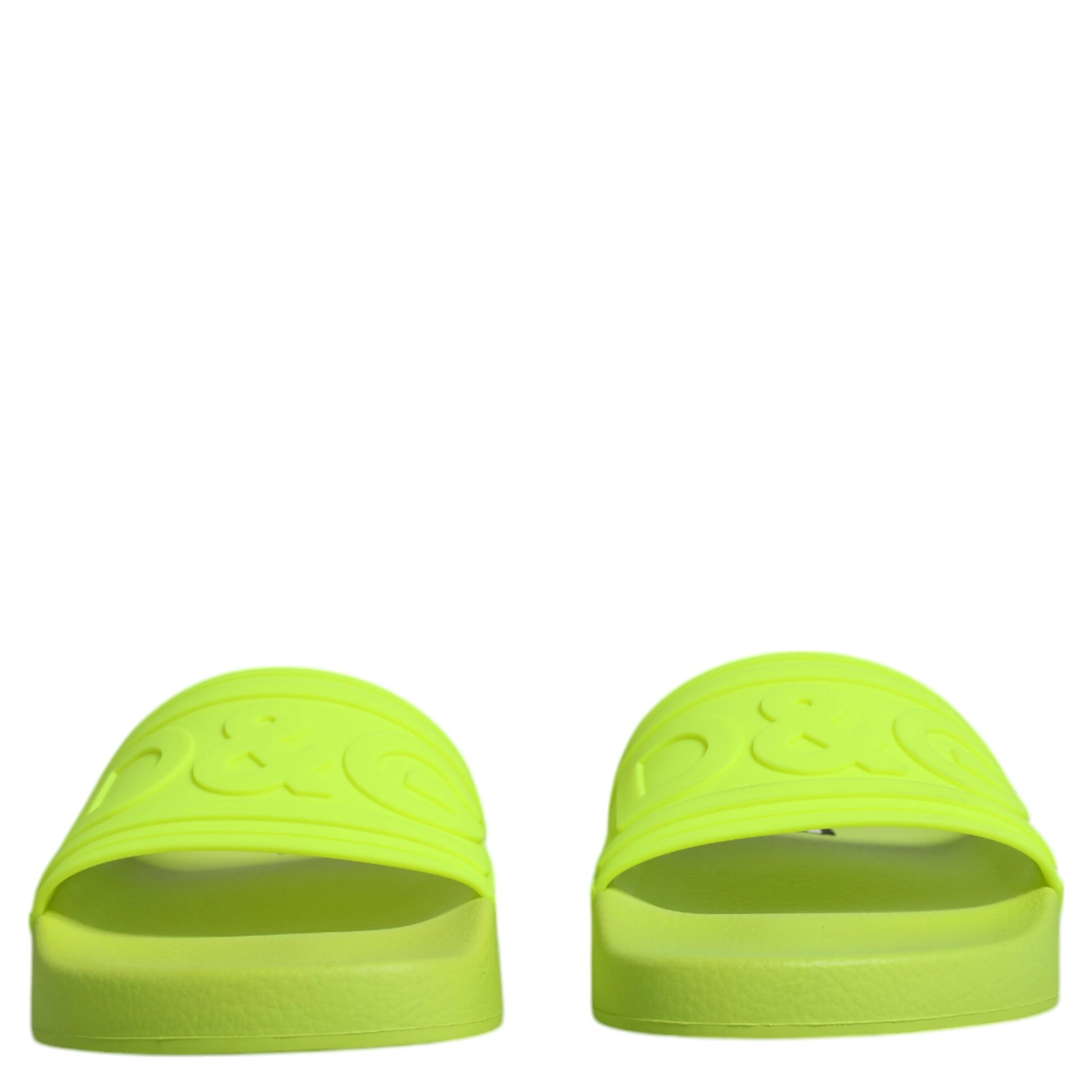 Green Rubber Slides Sandals Beachwear Shoes
