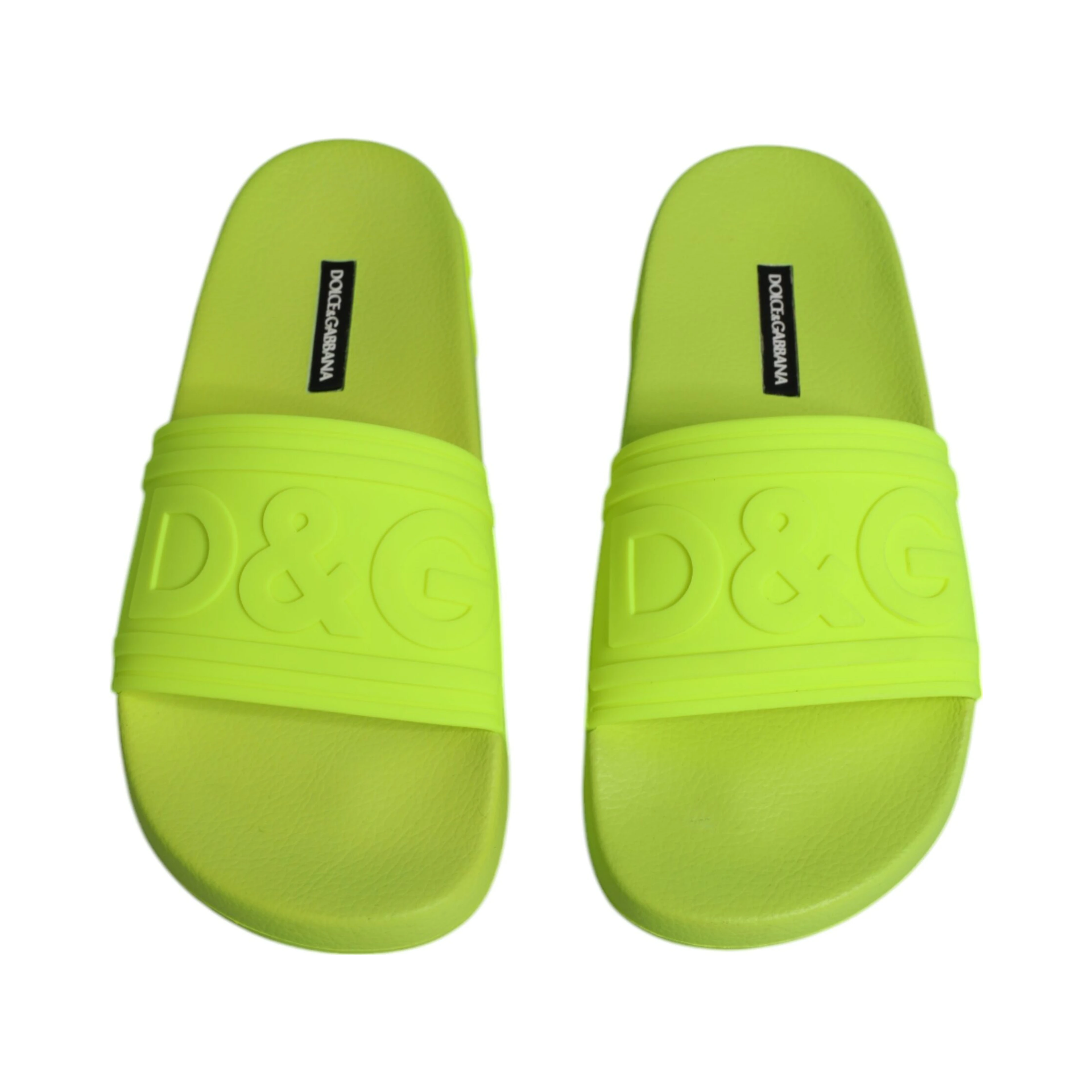 Green Rubber Slides Sandals Beachwear Shoes