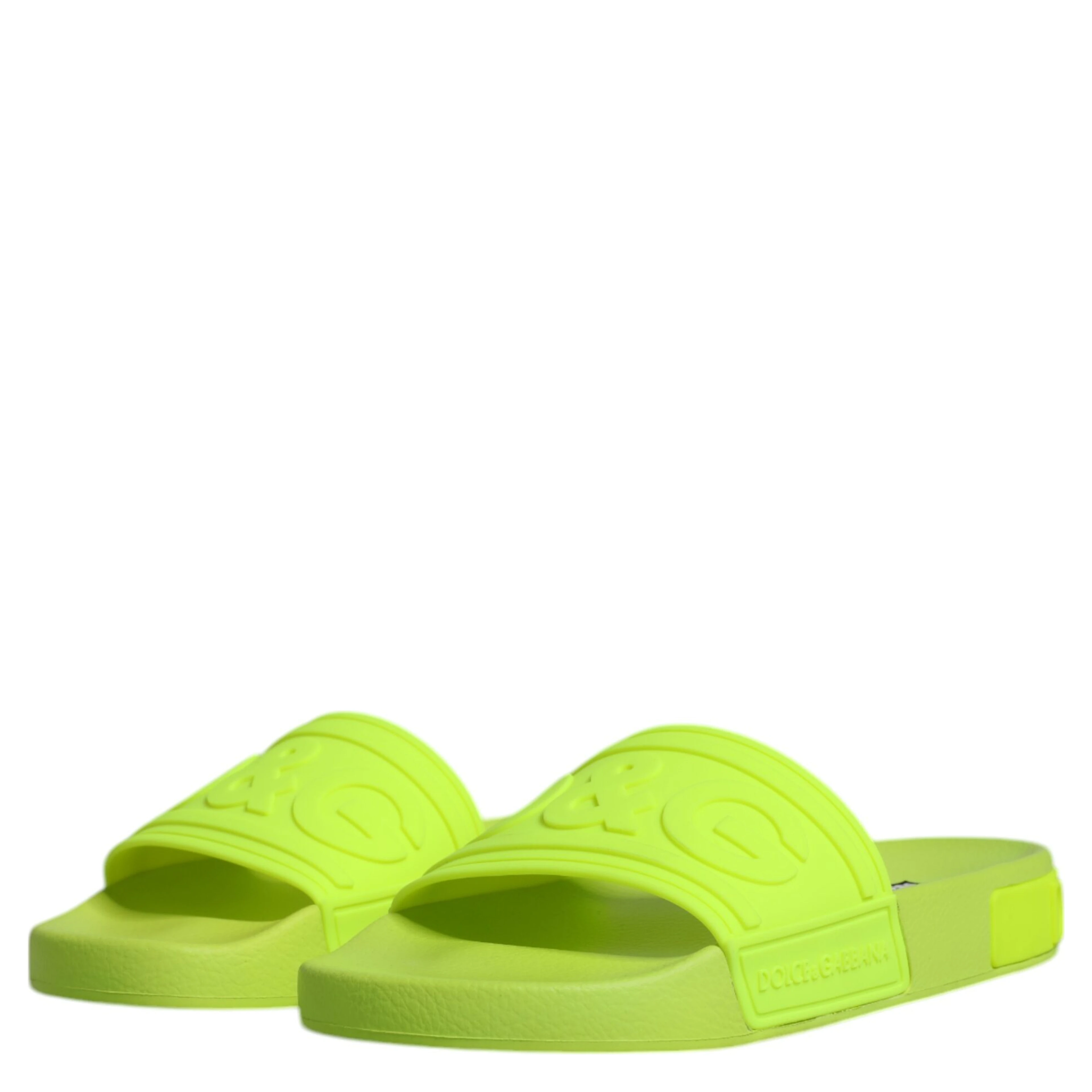 Green Rubber Slides Sandals Beachwear Shoes