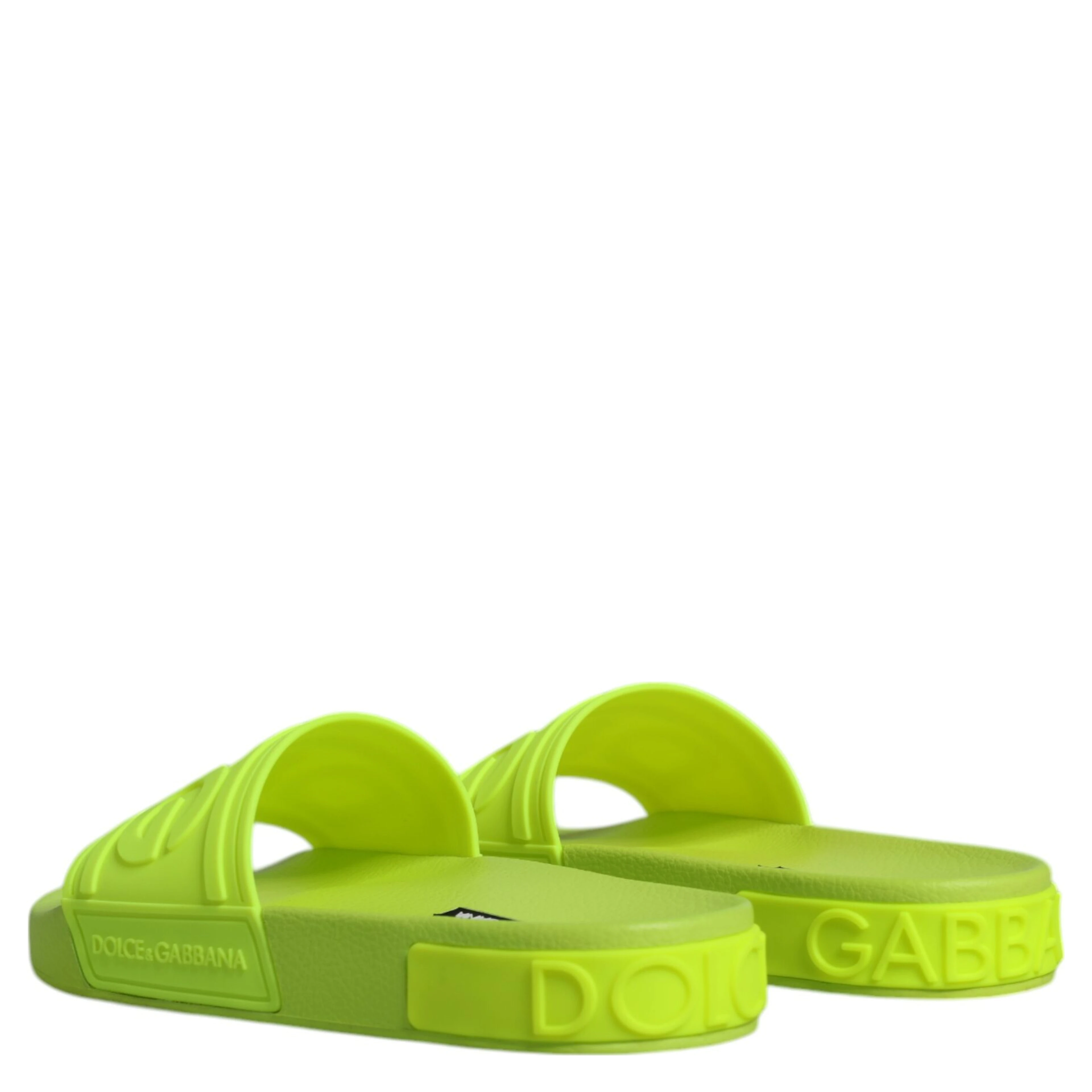Green Rubber Slides Sandals Beachwear Shoes