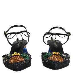 Black Pineapple Bellucci Heels Sandals Shoes
