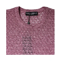 Pink Mesh See Through Sleeveless Tank Top