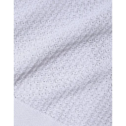 White Mesh See Through Long Sleeves Top