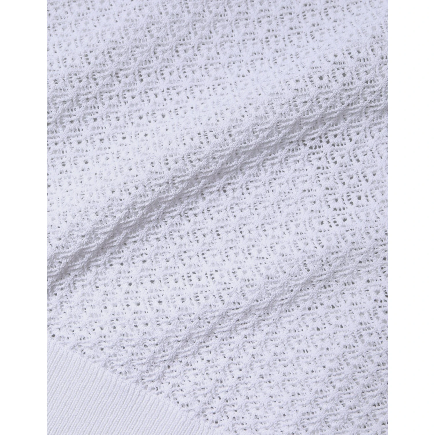 White Mesh See Through Long Sleeves Top