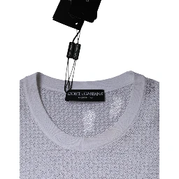 White Mesh See Through Long Sleeves Top