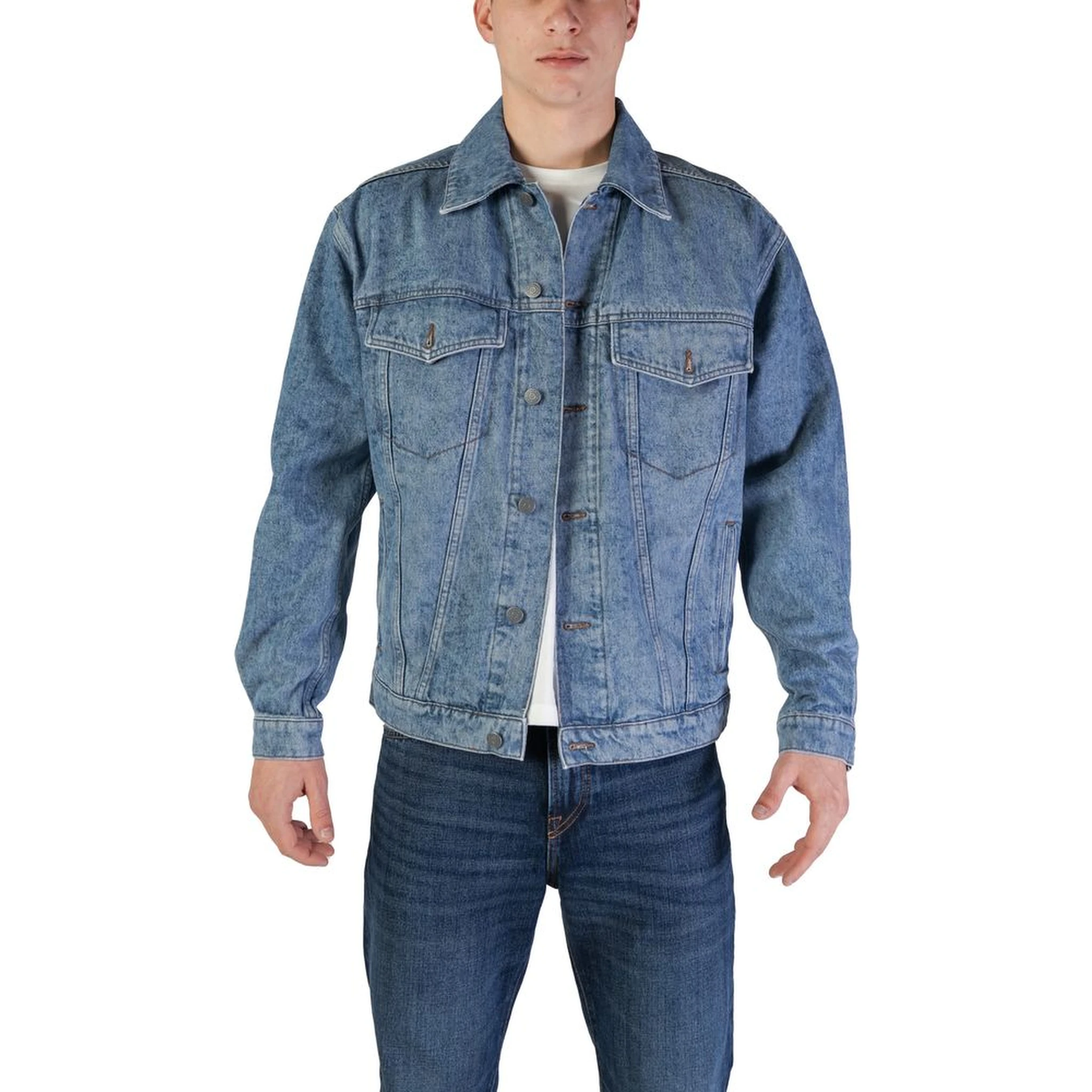 Light Blue Cotton Denim Jacket