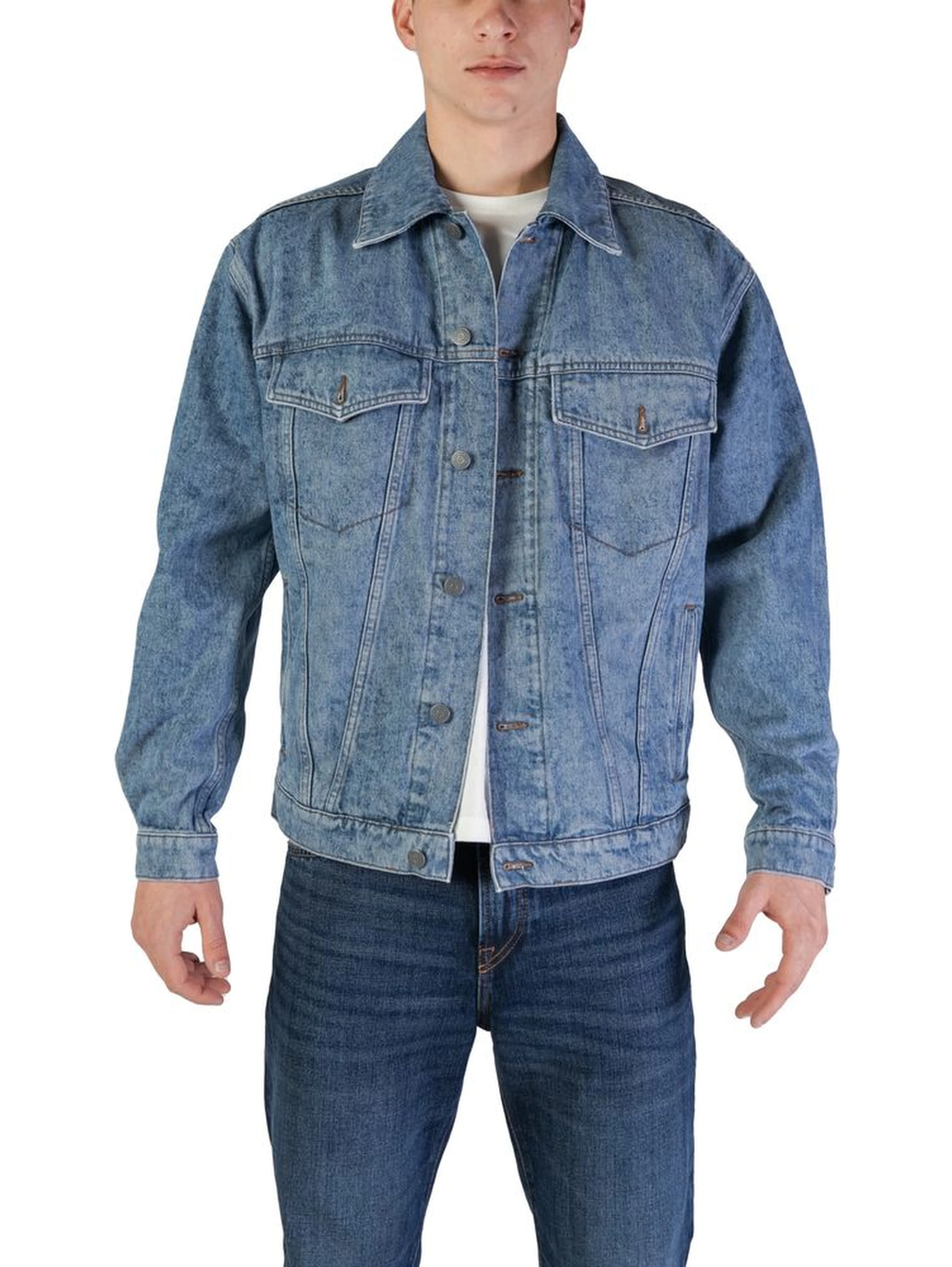 Light Blue Cotton Denim Jacket
