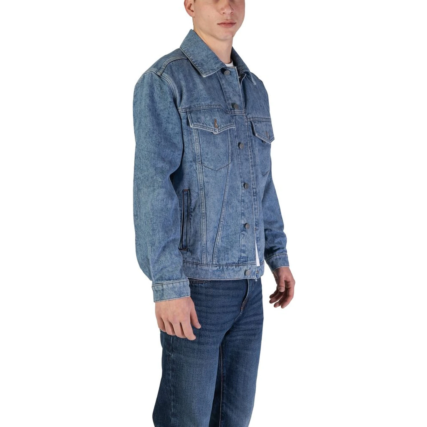 Light Blue Cotton Denim Jacket
