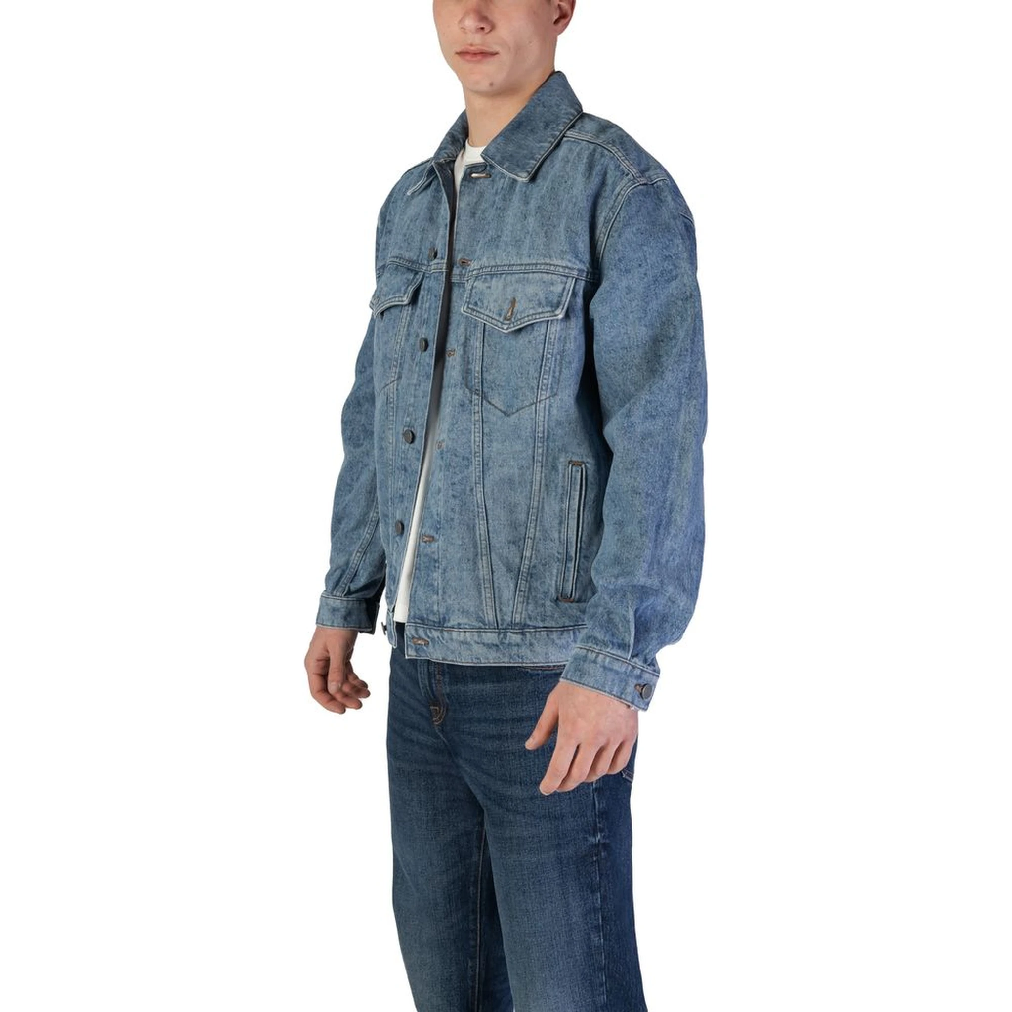 Light Blue Cotton Denim Jacket