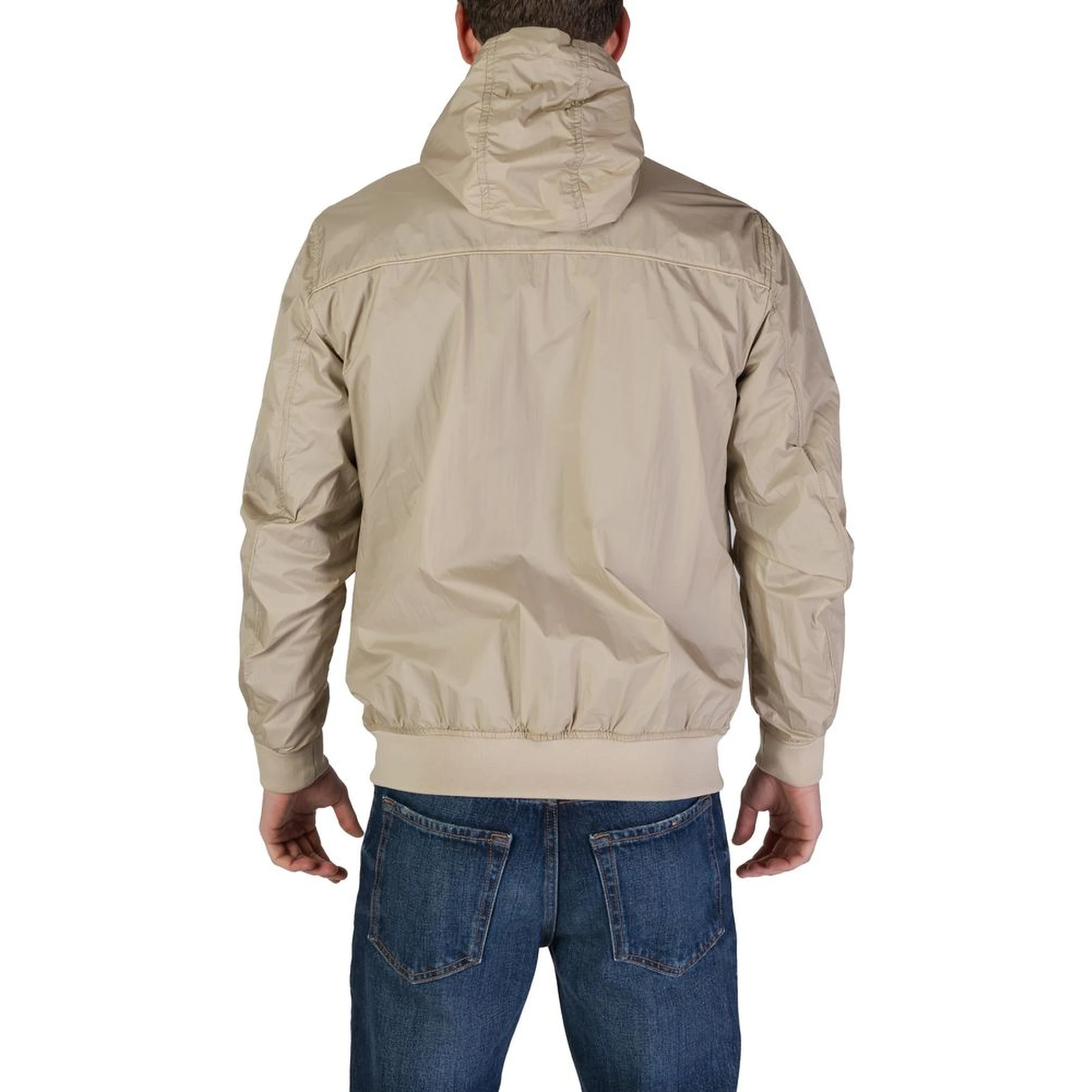 Beige Nylon Shell Jacket