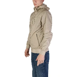Beige Nylon Shell Jacket