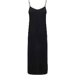 Black Polyester Casual Dress