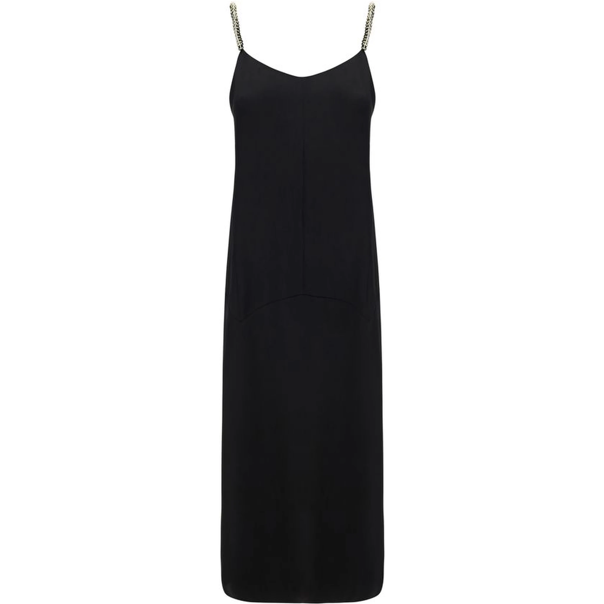 Black Polyester Casual Dress